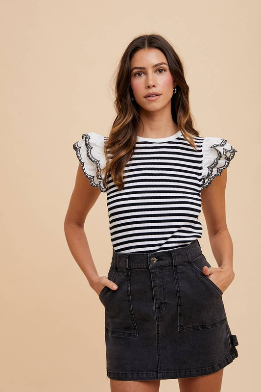 STRETCH CARGO DENIM MINI SKIRT