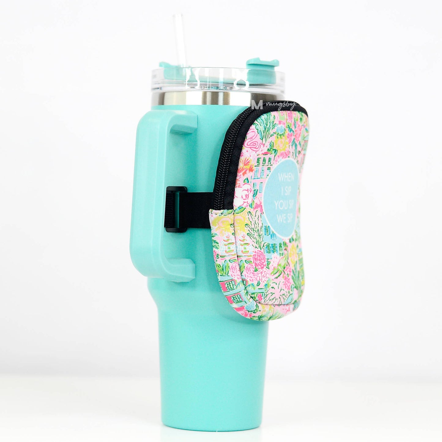 Cup Backpack, Cup Fanny Pack, 40oz tumbler pouch: When I Sip you Sip we Sip