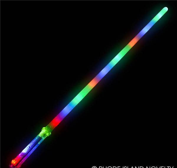28" LIGHT-UP SWORD WITH TRANSPARENT HANDLE