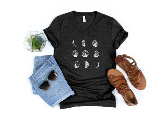 Moon Phases Adult Tee Shirt