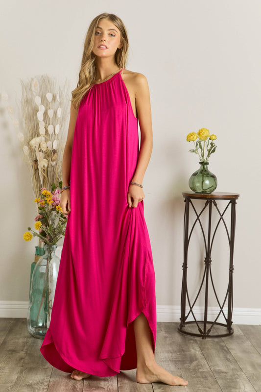 SOLID MAXI DRESS