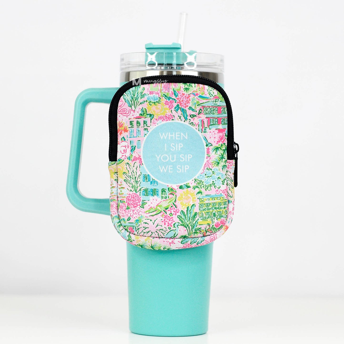 Cup Backpack, Cup Fanny Pack, 40oz tumbler pouch: When I Sip you Sip we Sip